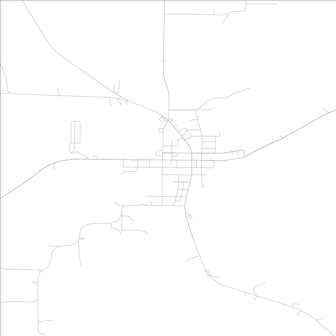 ROAD MAP OF VERSAILLES, ILLINOIS BY MAPBAKES