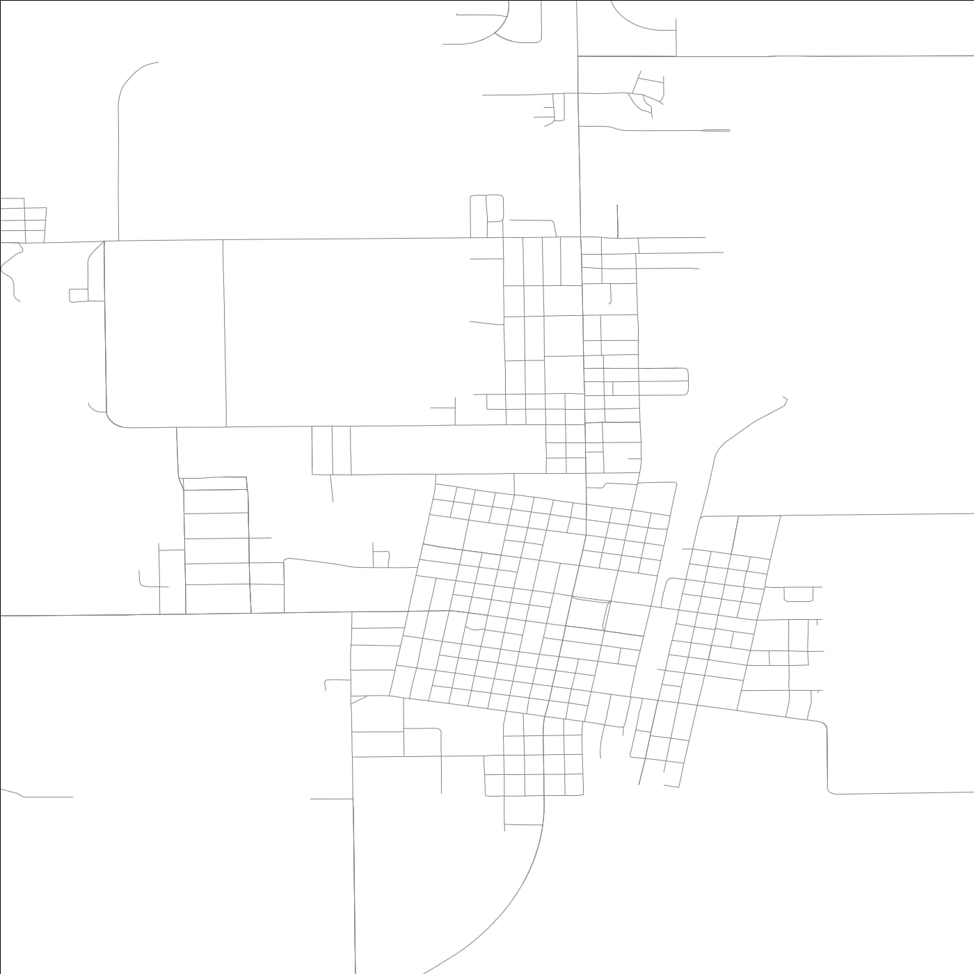 ROAD MAP OF VIRDEN, ILLINOIS BY MAPBAKES