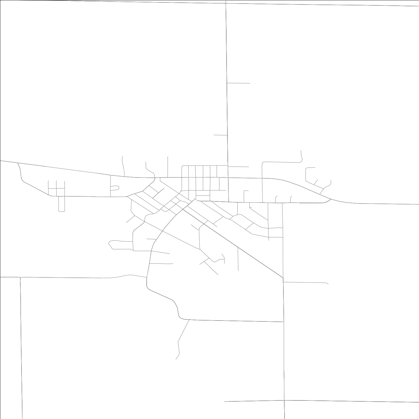 ROAD MAP OF WALNUT, ILLINOIS BY MAPBAKES