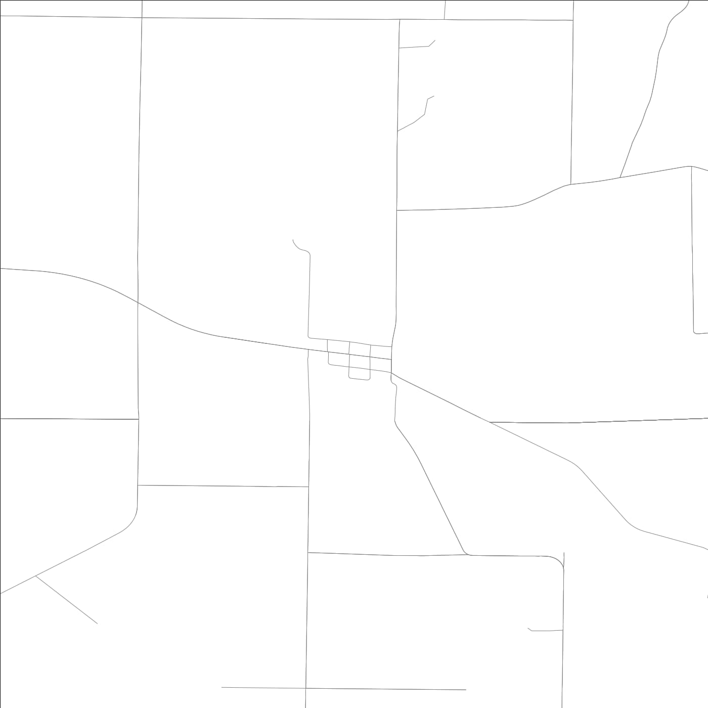 ROAD MAP OF WALNUT HILL, ILLINOIS BY MAPBAKES