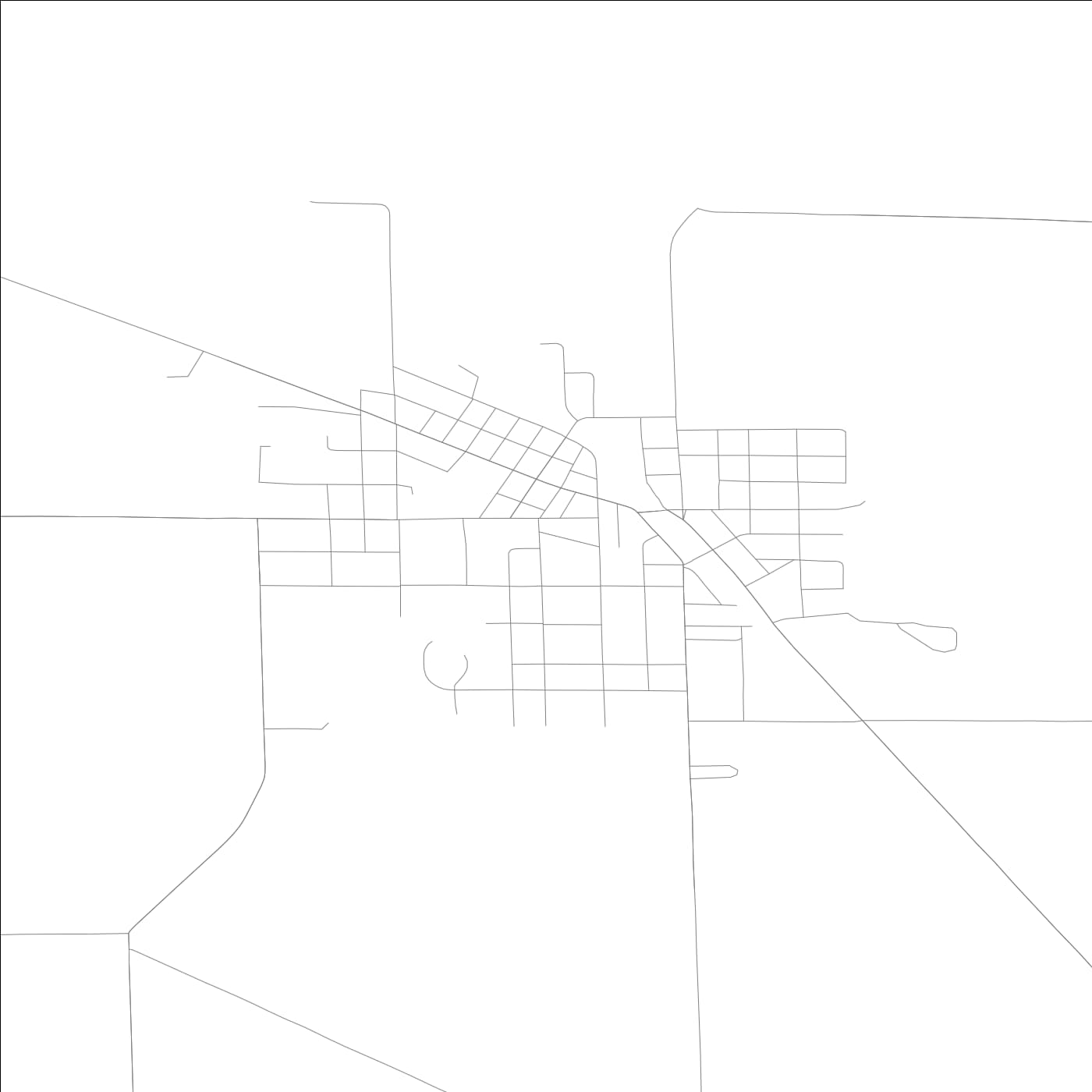 ROAD MAP OF WARREN, ILLINOIS BY MAPBAKES