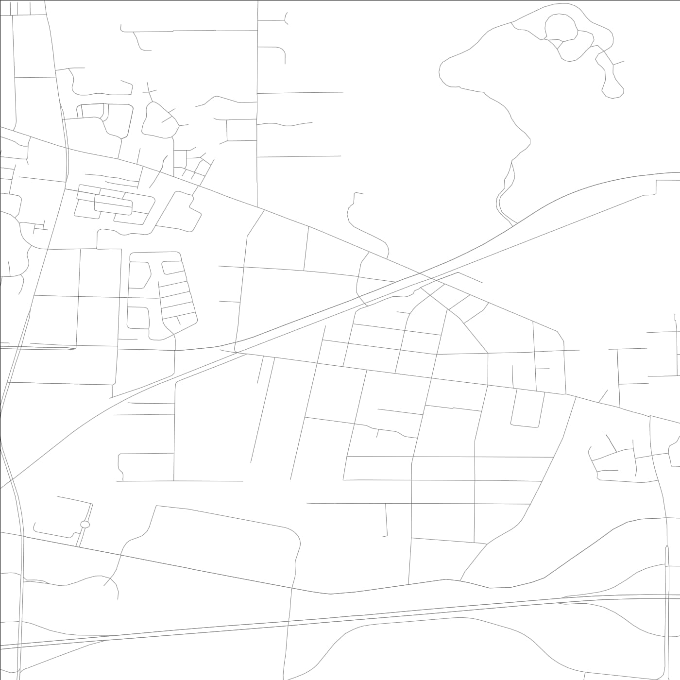 ROAD MAP OF WARRENVILLE, ILLINOIS BY MAPBAKES