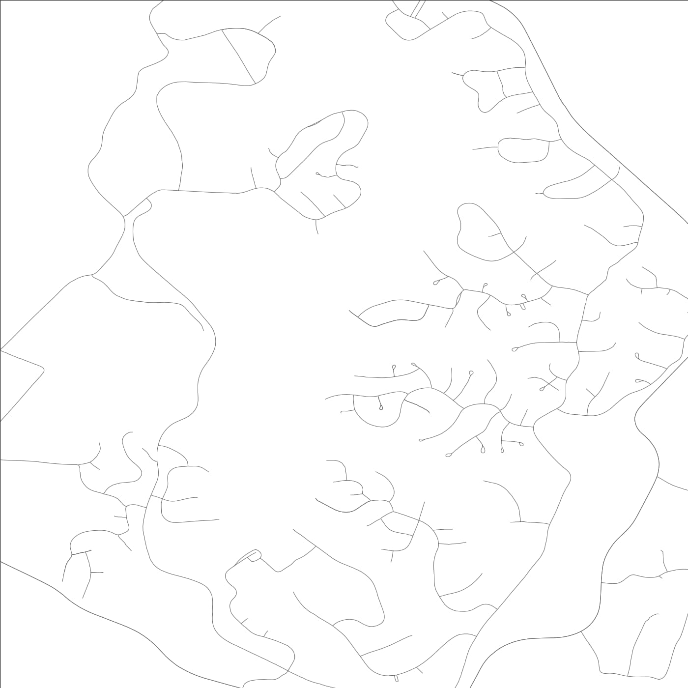 ROAD MAP OF DOE VALLEY, KENTUCKY BY MAPBAKES