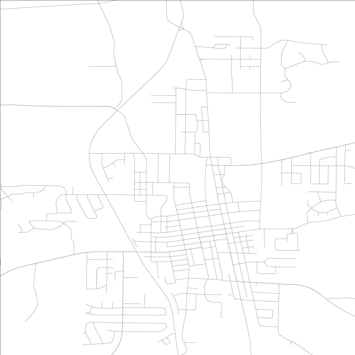 ROAD MAP OF WATERLOO, ILLINOIS BY MAPBAKES