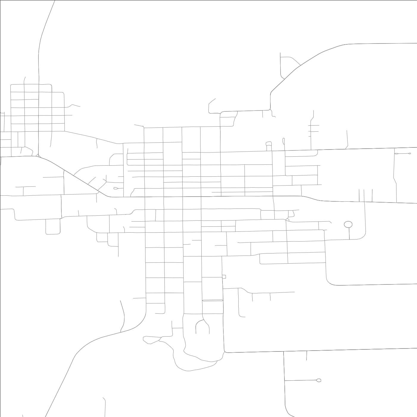 ROAD MAP OF WATSEKA, ILLINOIS BY MAPBAKES