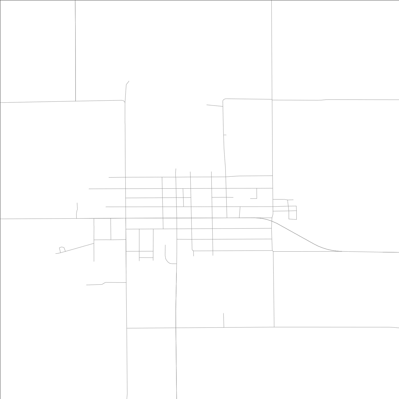 ROAD MAP OF WAVERLY, ILLINOIS BY MAPBAKES