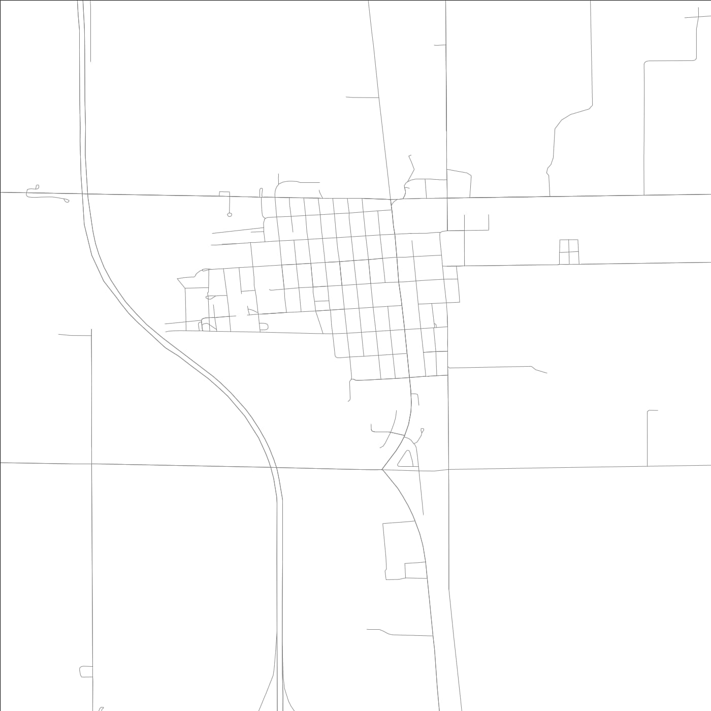 ROAD MAP OF WENONA, ILLINOIS BY MAPBAKES