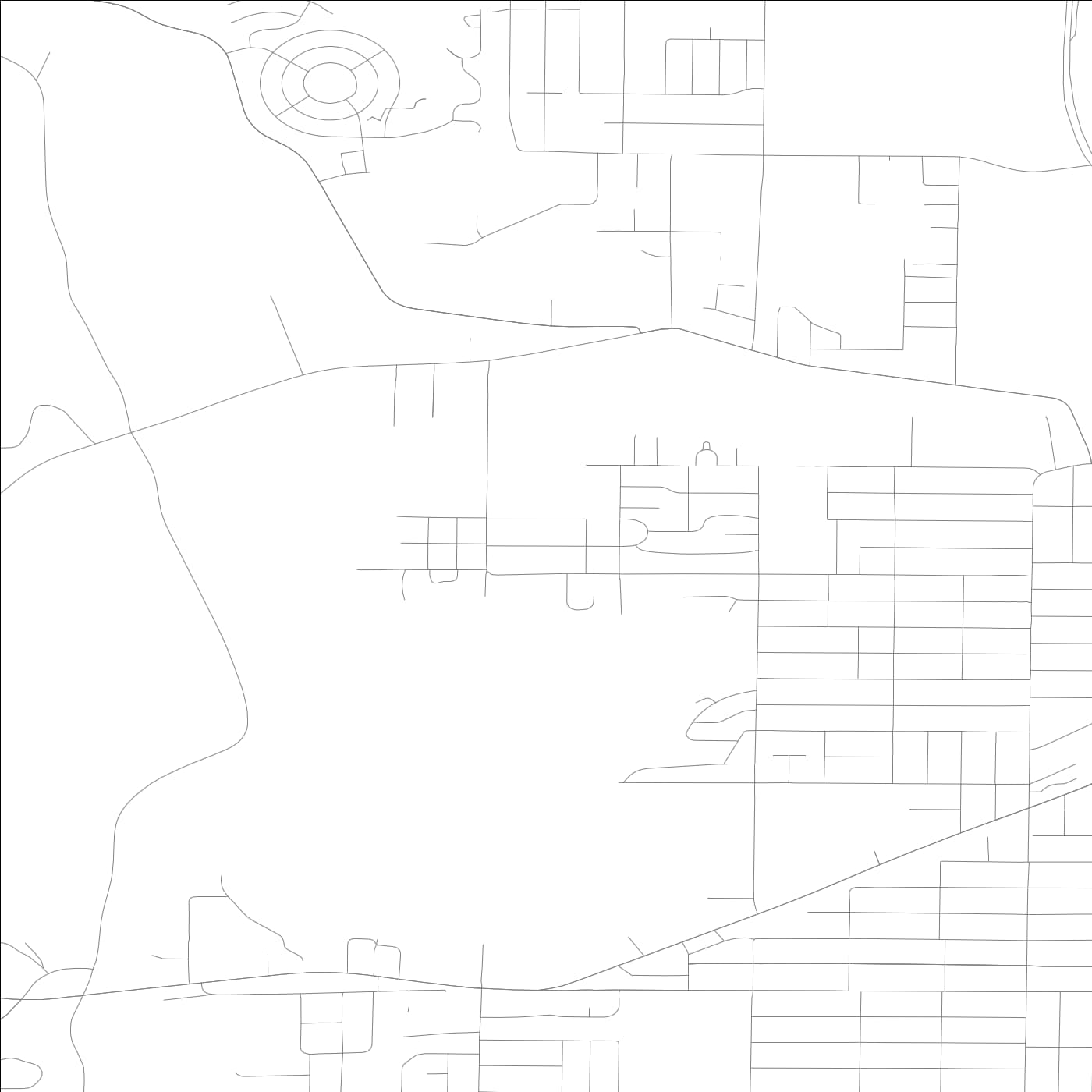 ROAD MAP OF WEST PEORIA, ILLINOIS BY MAPBAKES
