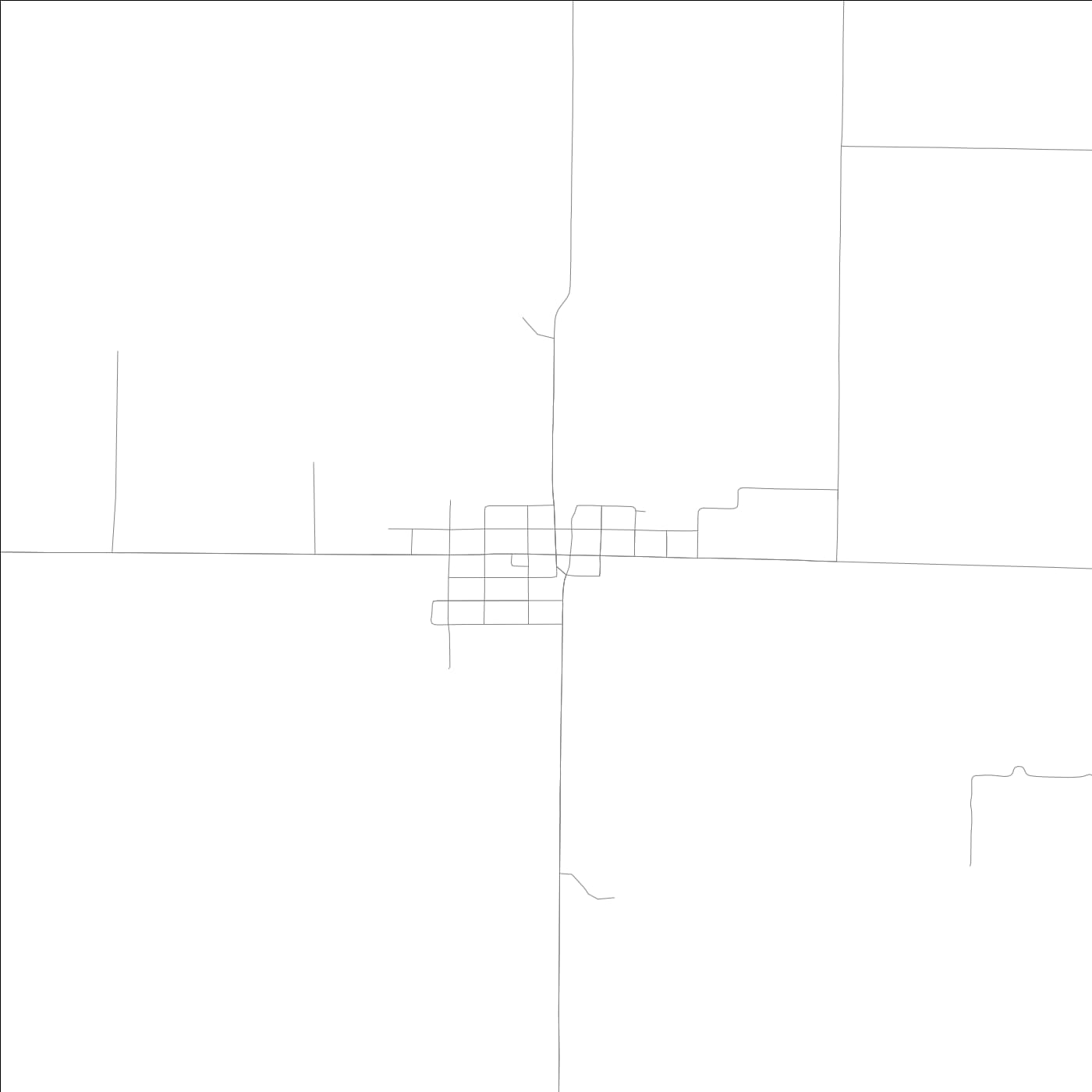 ROAD MAP OF WEST POINT, ILLINOIS BY MAPBAKES