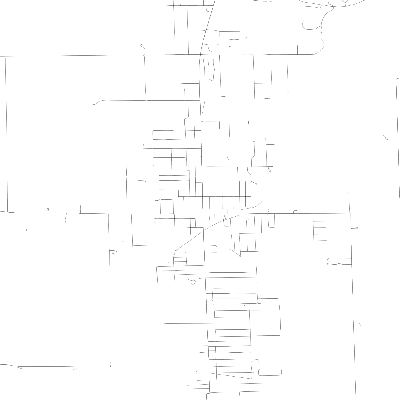 ROAD MAP OF WESTVILLE, ILLINOIS BY MAPBAKES
