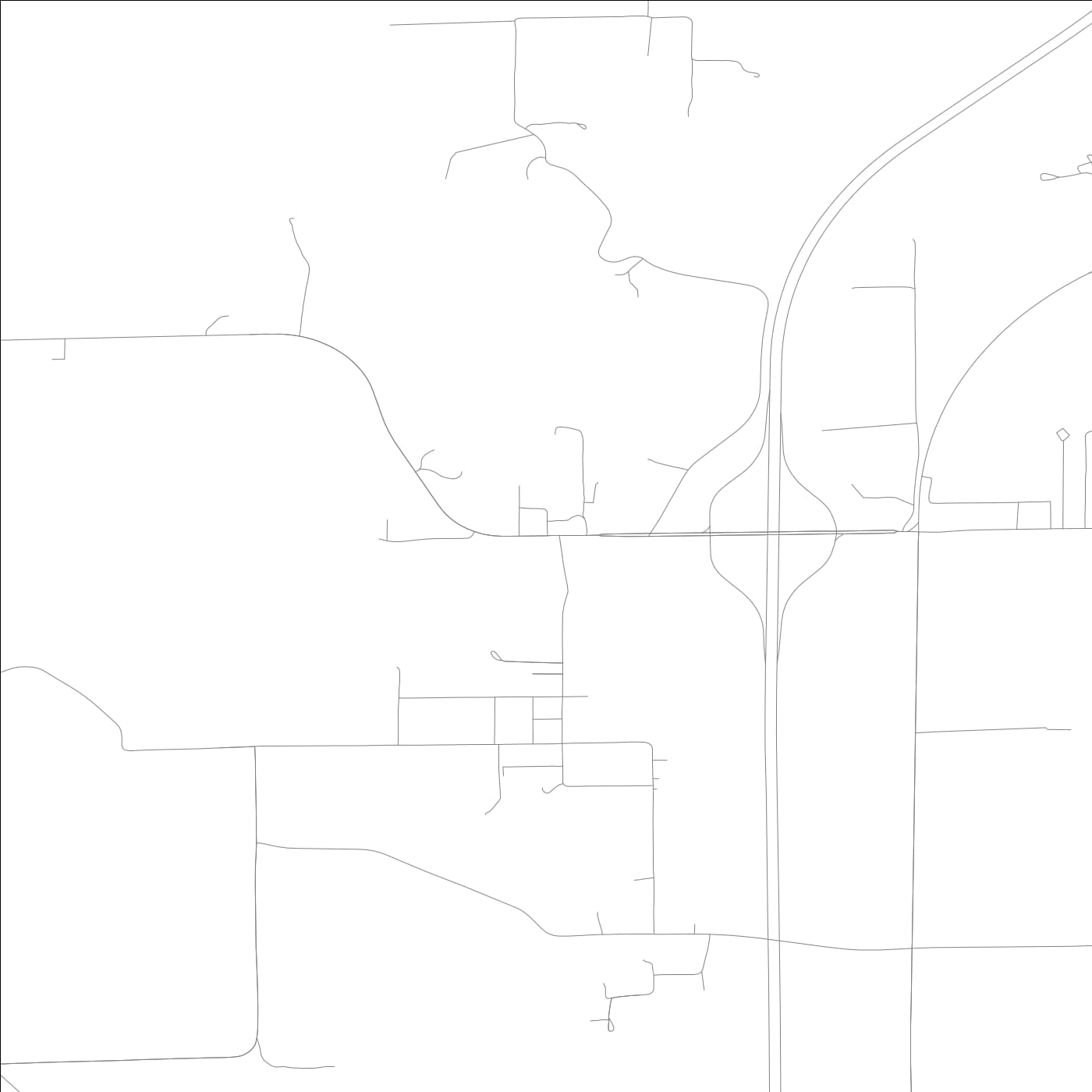 ROAD MAP OF WHITE CITY, ILLINOIS BY MAPBAKES