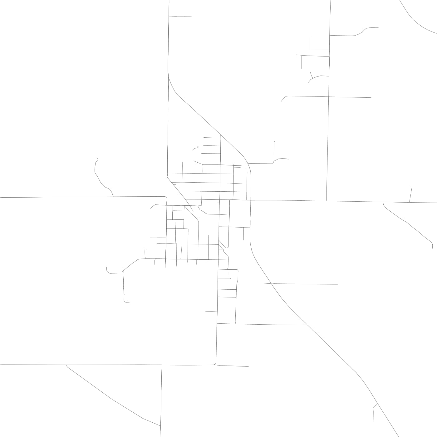 ROAD MAP OF WILLISVILLE, ILLINOIS BY MAPBAKES