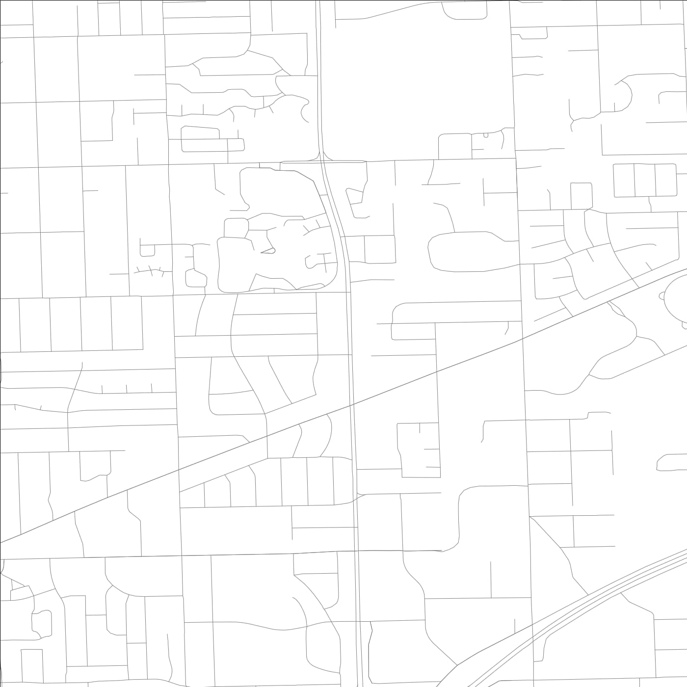 ROAD MAP OF WILLOWBROOK, ILLINOIS BY MAPBAKES