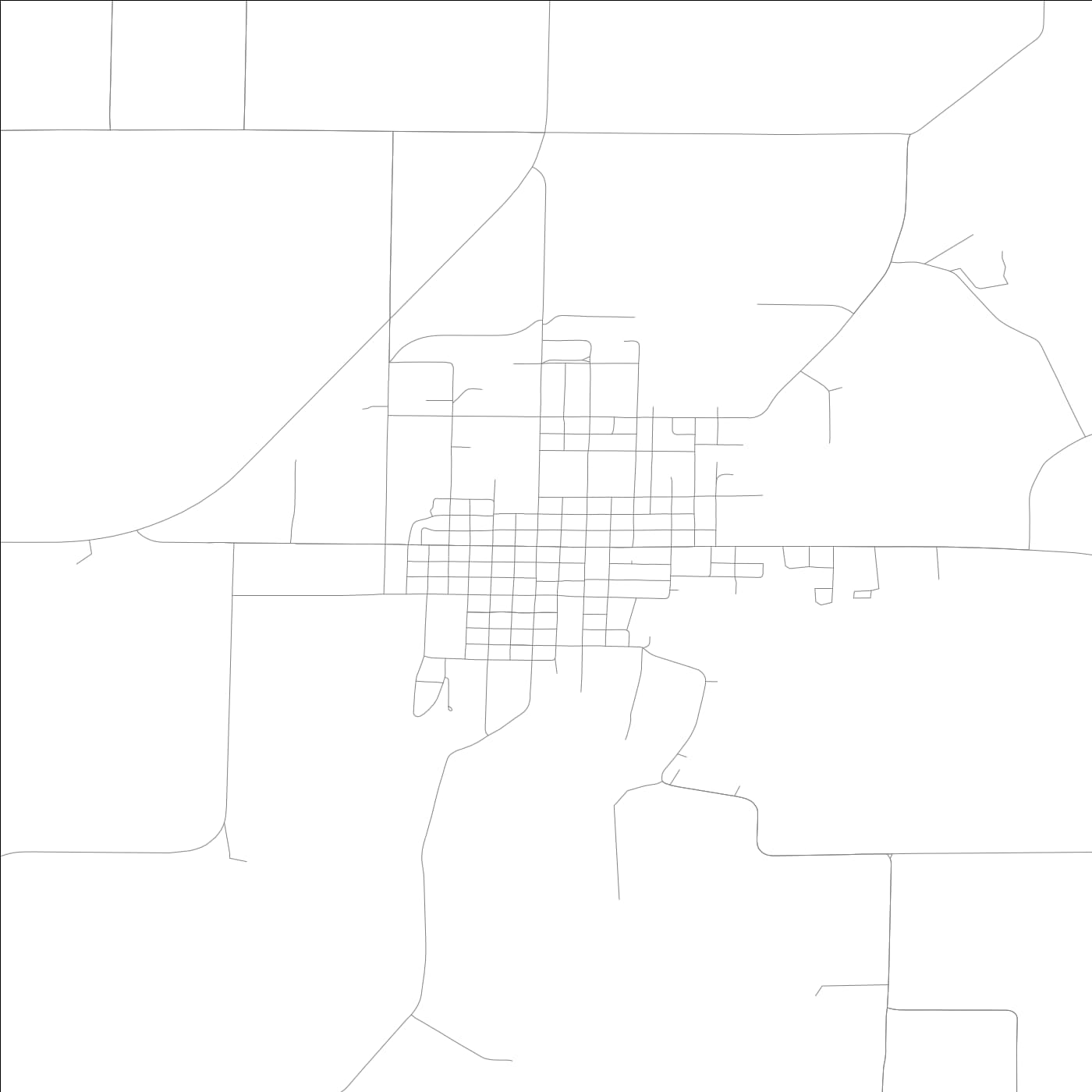 ROAD MAP OF WINCHESTER, ILLINOIS BY MAPBAKES