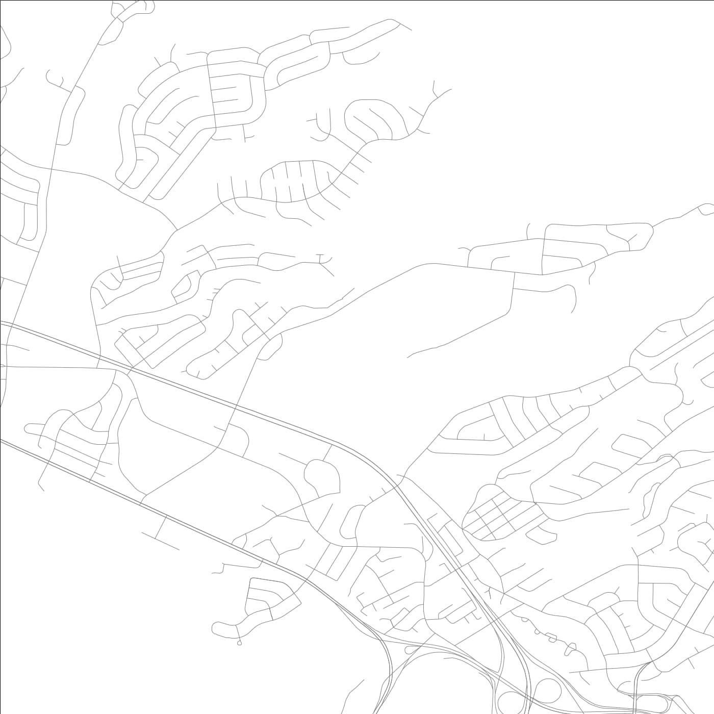 ROAD MAP OF WAIMALU, HAWAII BY MAPBAKES