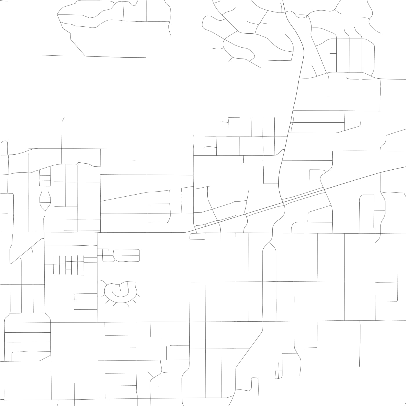 ROAD MAP OF YUCCA VALLEY, CALIFORNIA BY MAPBAKES