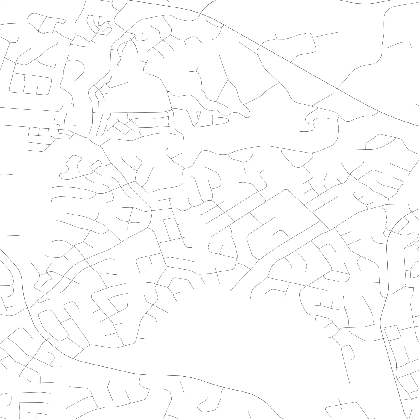 ROAD MAP OF OAKBROOK, KENTUCKY BY MAPBAKES