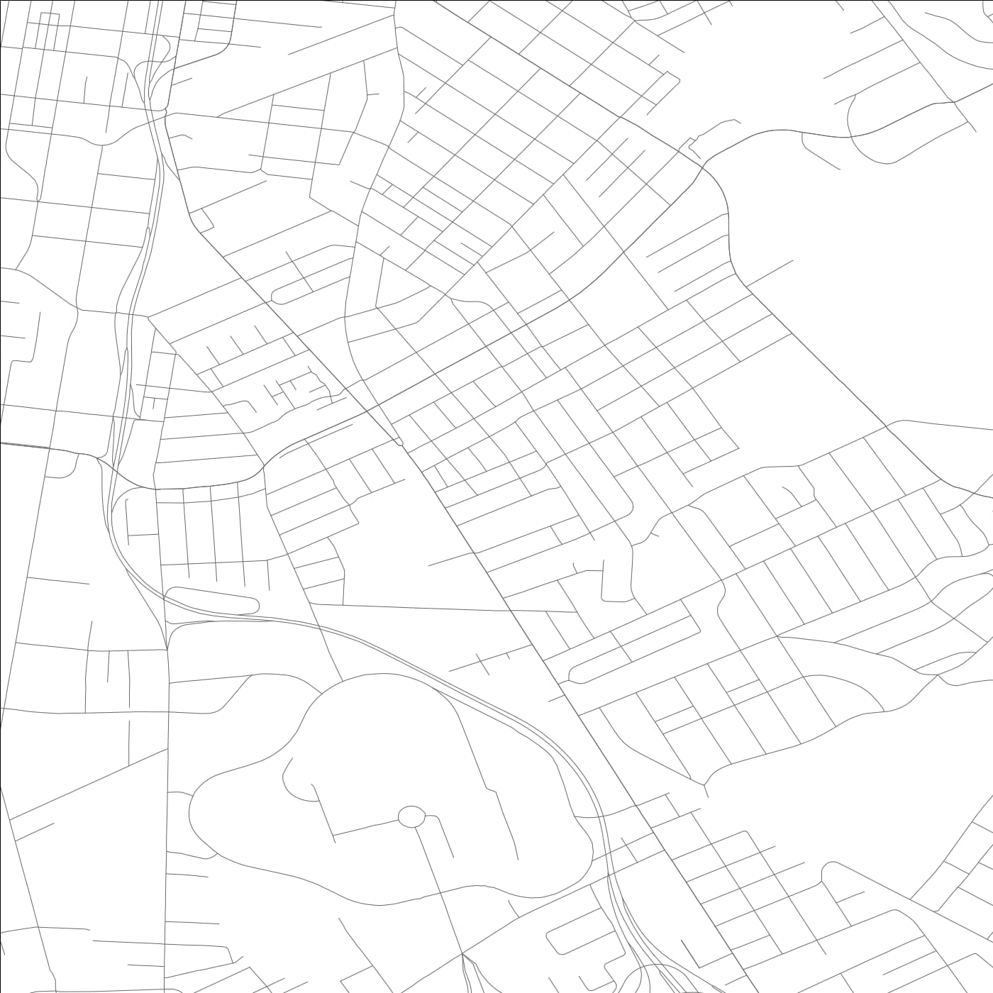 ROAD MAP OF PARKWAY VILLAGE, KENTUCKY BY MAPBAKES