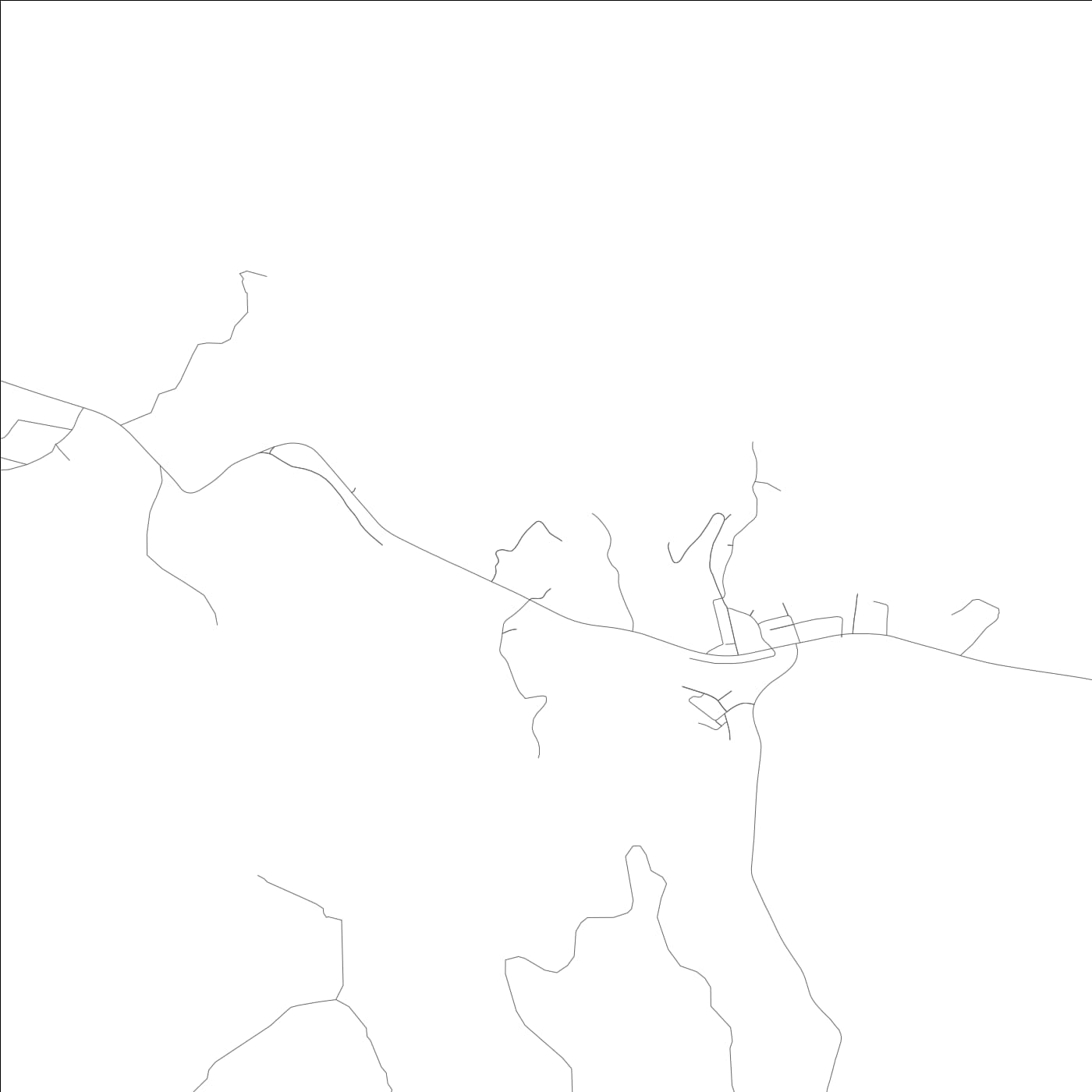 ROAD MAP OF PATHFORK, KENTUCKY BY MAPBAKES