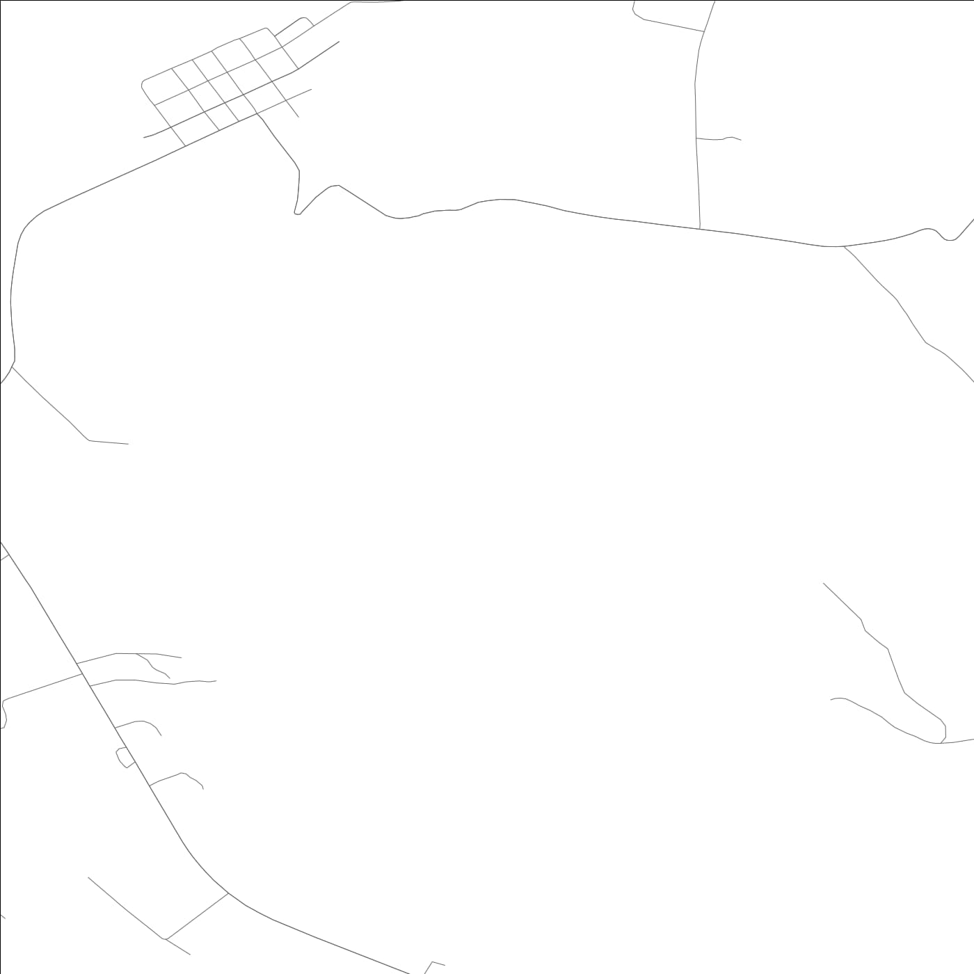 ROAD MAP OF PETERSBURG, KENTUCKY BY MAPBAKES