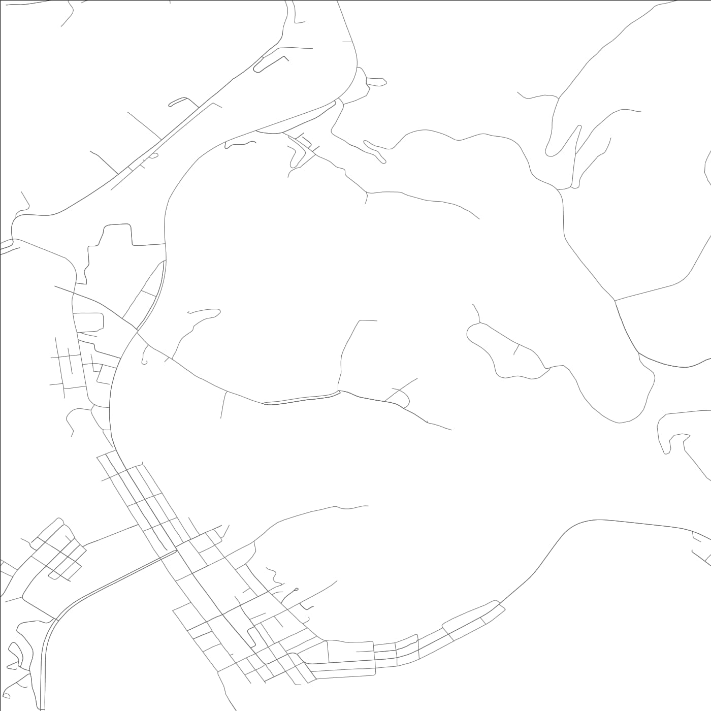 ROAD MAP OF PRESTONSBURG, KENTUCKY BY MAPBAKES
