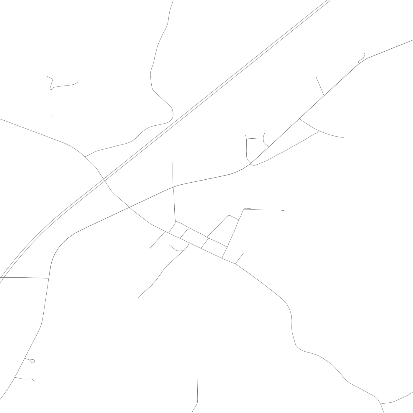 ROAD MAP OF PRYORSBURG, KENTUCKY BY MAPBAKES