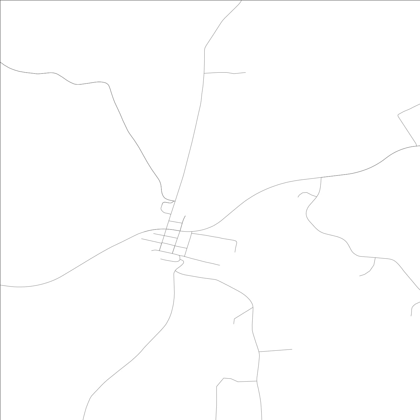 ROAD MAP OF ROSINE, KENTUCKY BY MAPBAKES