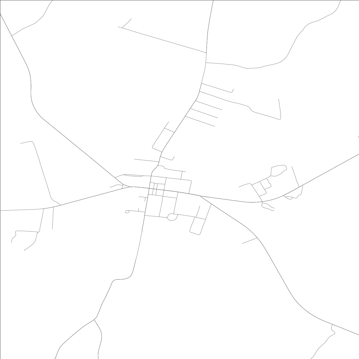 ROAD MAP OF SALEM, KENTUCKY BY MAPBAKES
