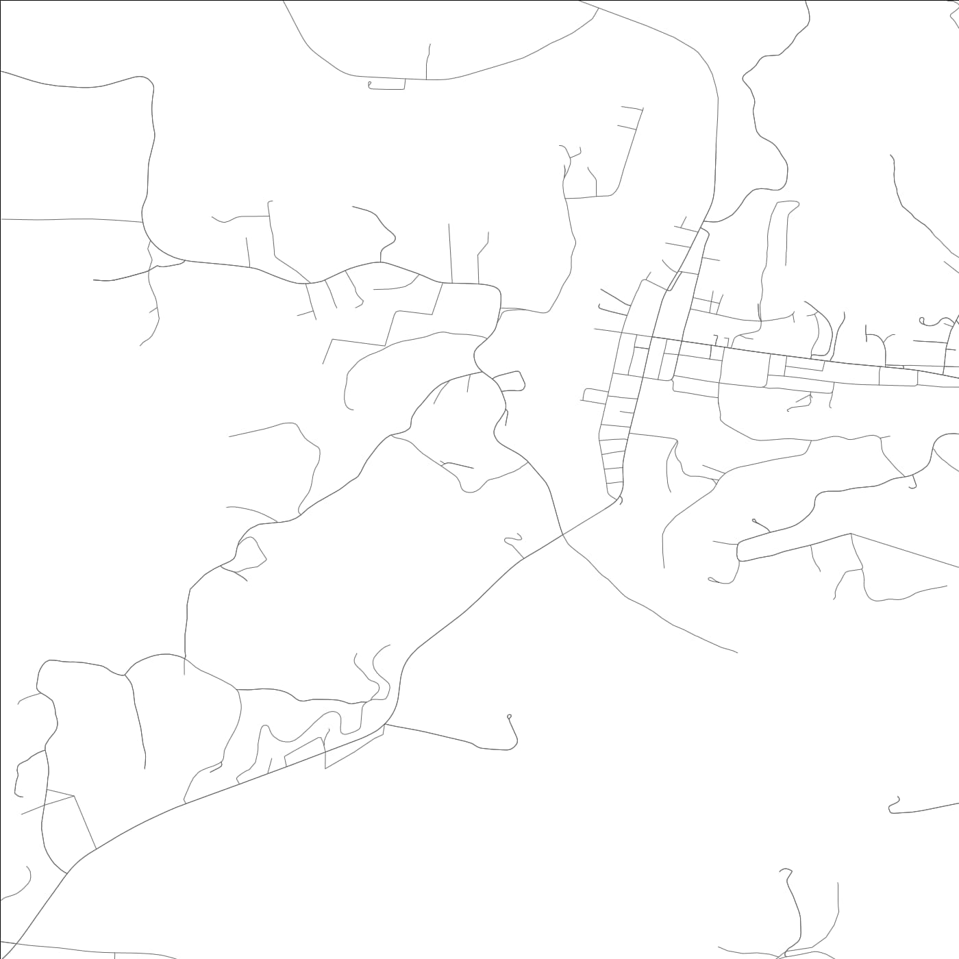 ROAD MAP OF WEST LIBERTY, KENTUCKY BY MAPBAKES