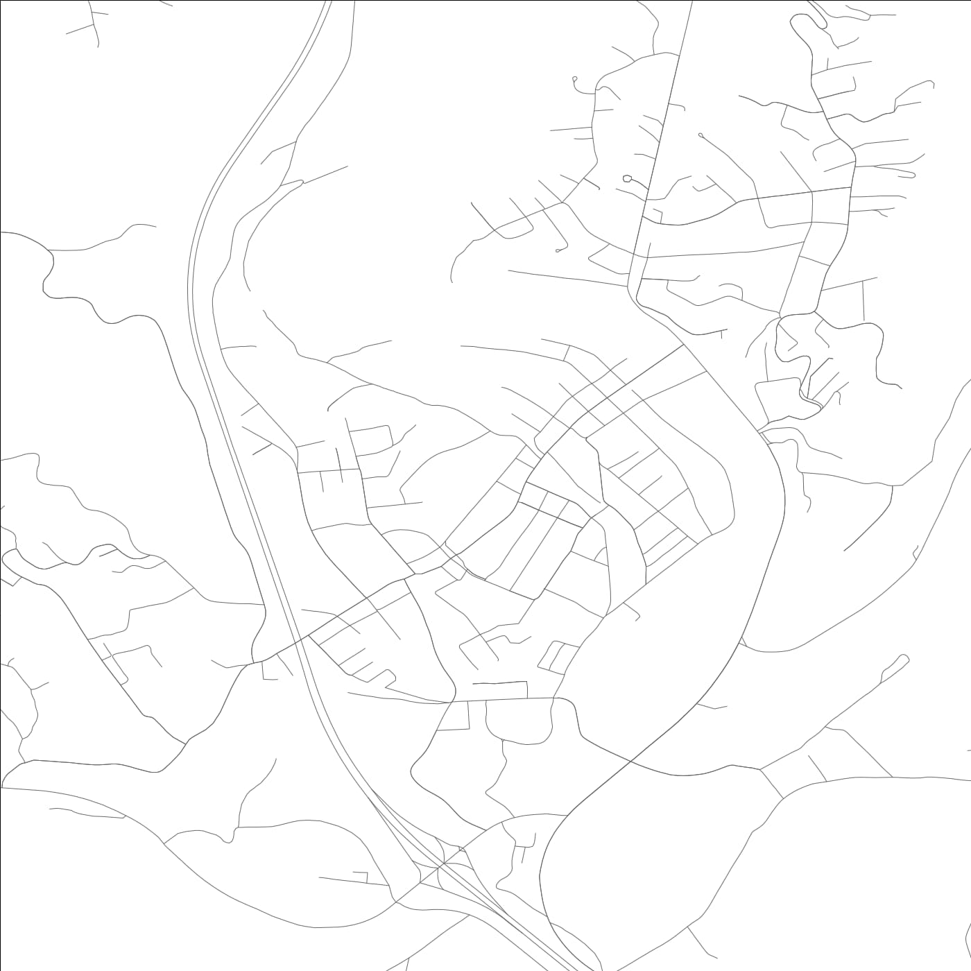 ROAD MAP OF WILLIAMSBURG, KENTUCKY BY MAPBAKES