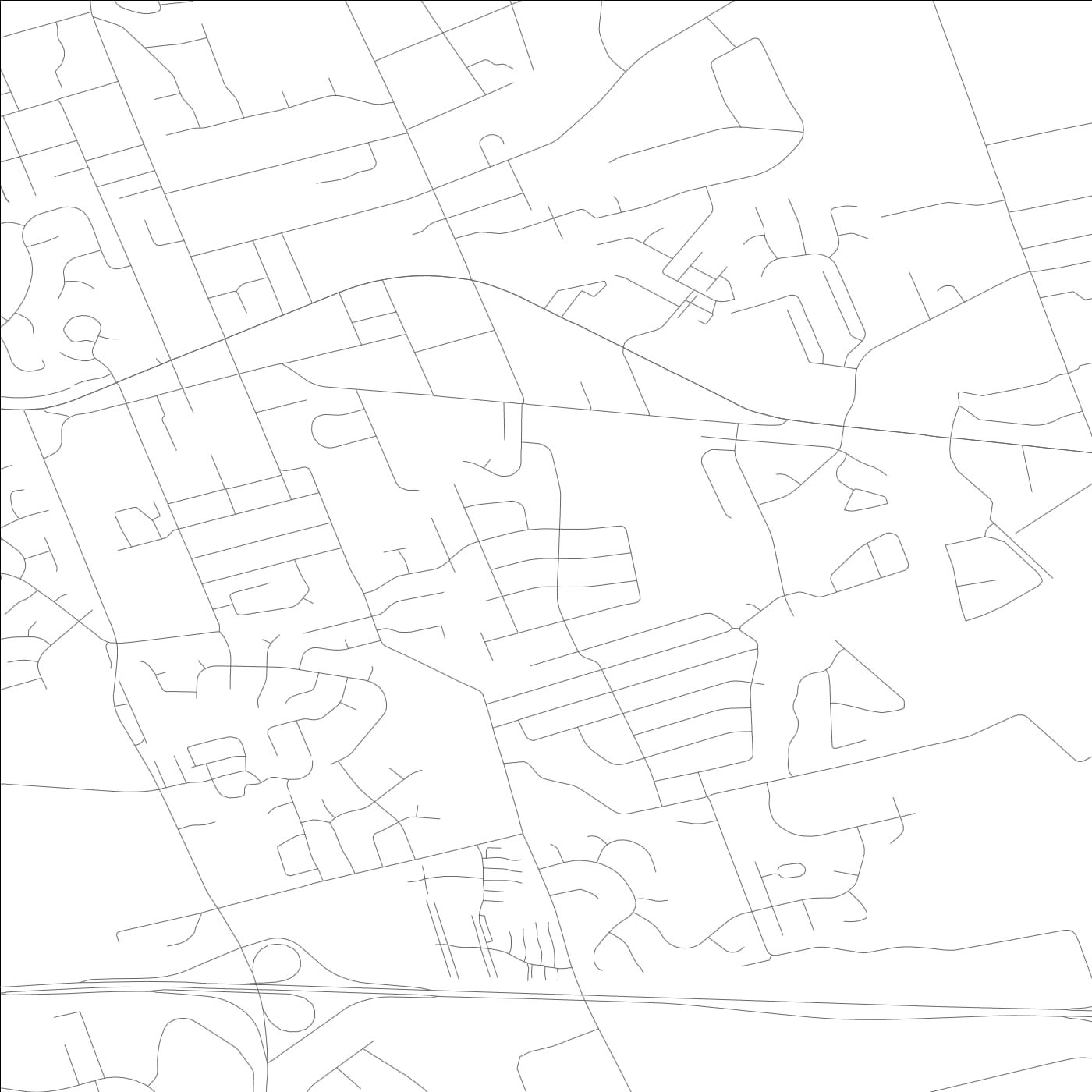 ROAD MAP OF WOODLAND HILLS, KENTUCKY BY MAPBAKES