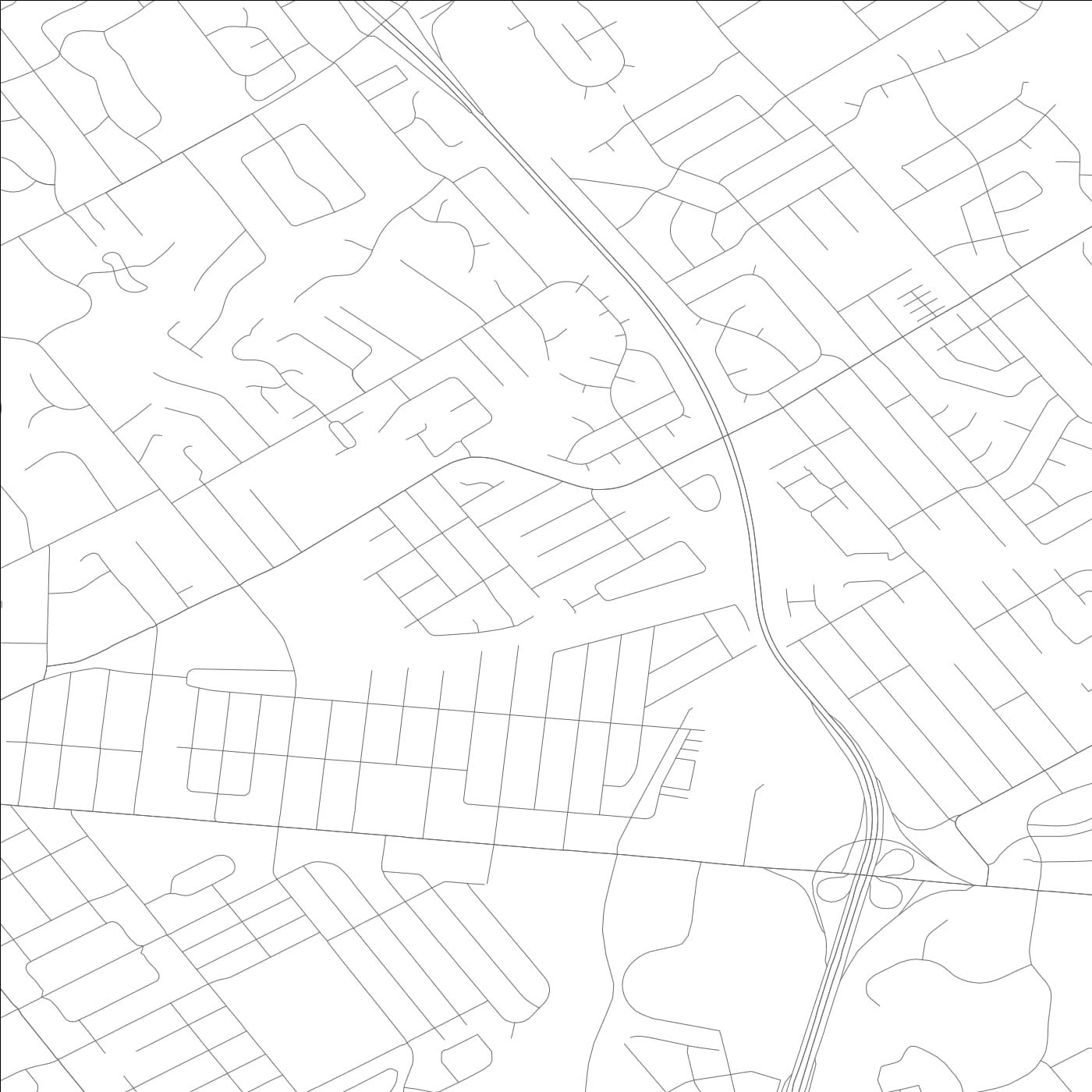 ROAD MAP OF WOODLAWN PARK, KENTUCKY BY MAPBAKES