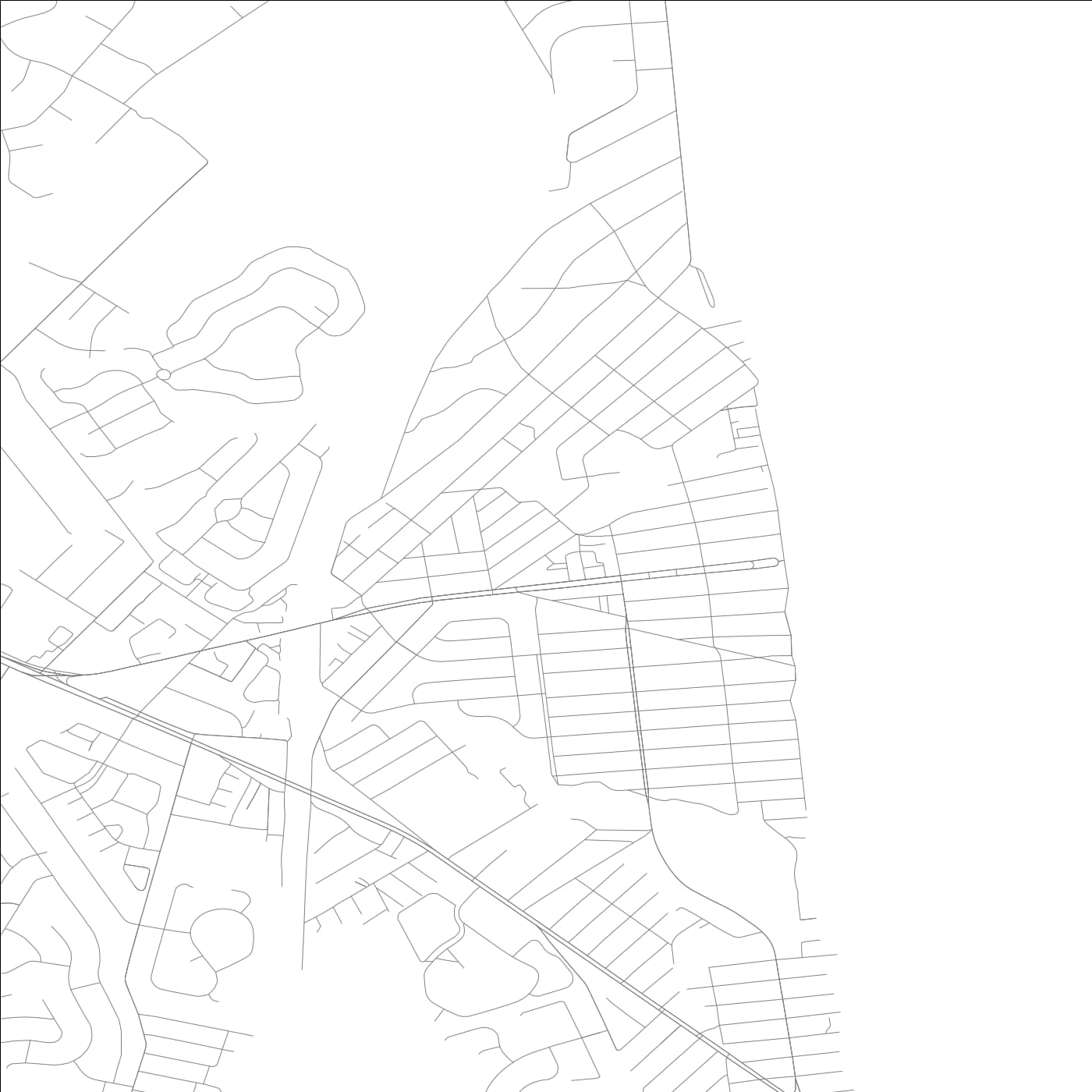 ROAD MAP OF REHOBOTH BEACH, DELAWARE BY MAPBAKES