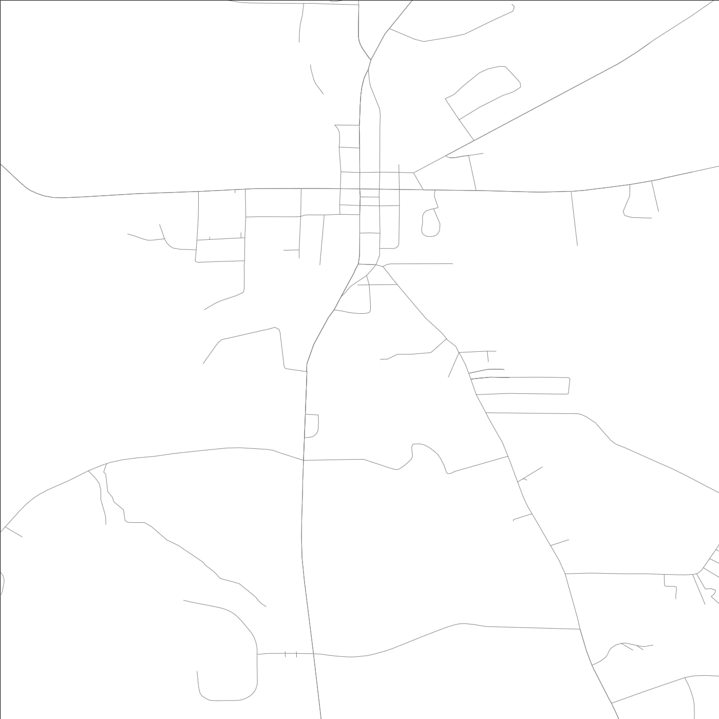 ROAD MAP OF ZEBULON, GEORGIA BY MAPBAKES