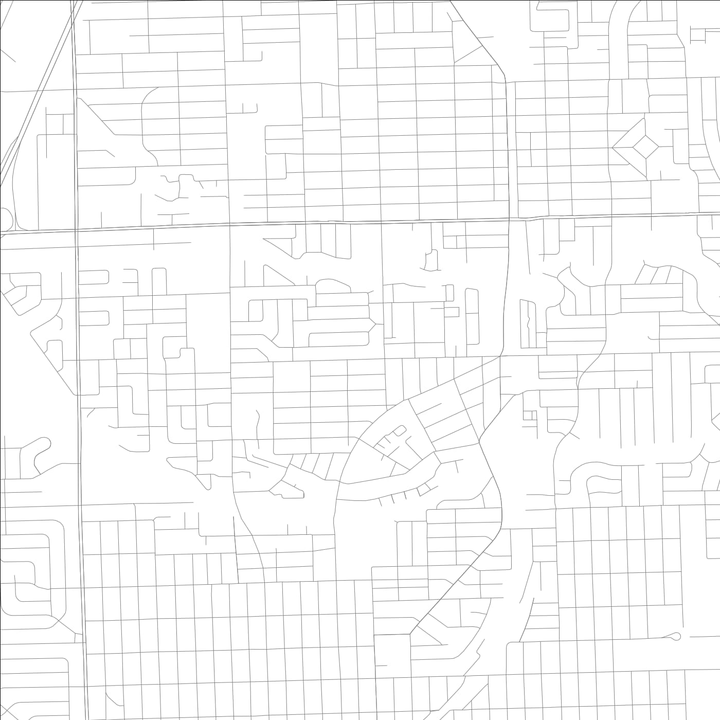 ROAD MAP OF WILTON MANORS, FLORIDA BY MAPBAKES
