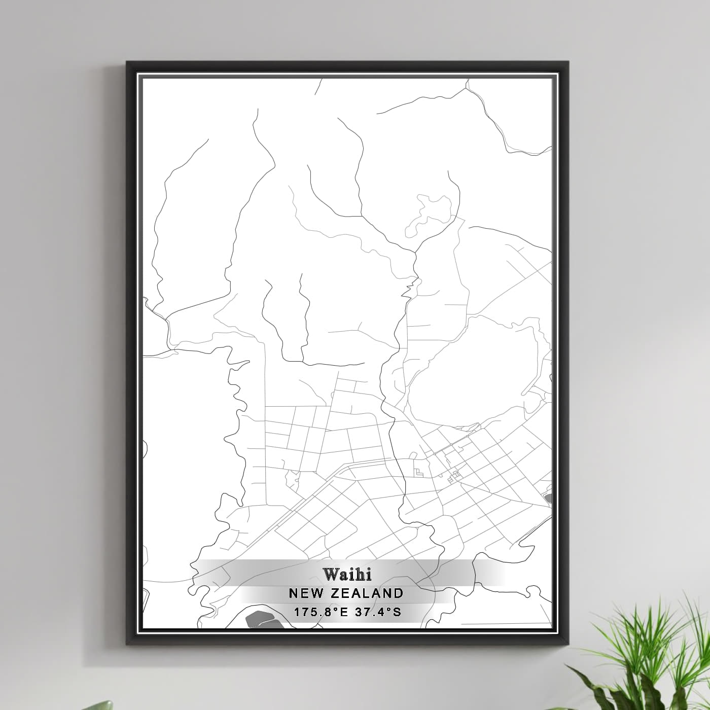 ROAD MAP OF WAIHI, NEW ZEALAND BY MAPBAKES