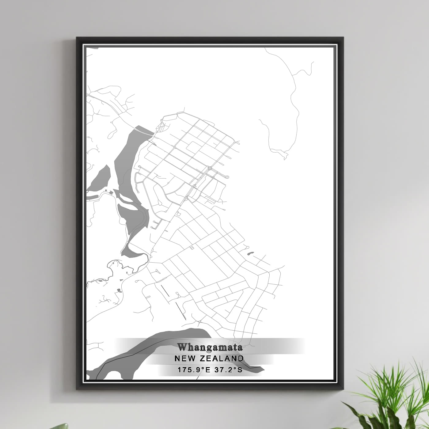 ROAD MAP OF WHANGAMATA, NEW ZEALAND BY MAPBAKES