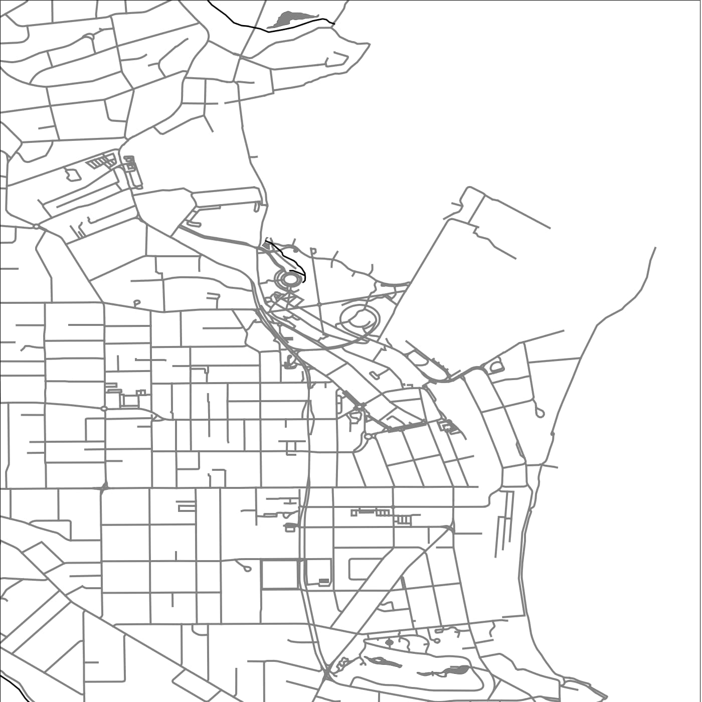 ROAD MAP OF TIMARU, NEW ZEALAND BY MAPBAKES