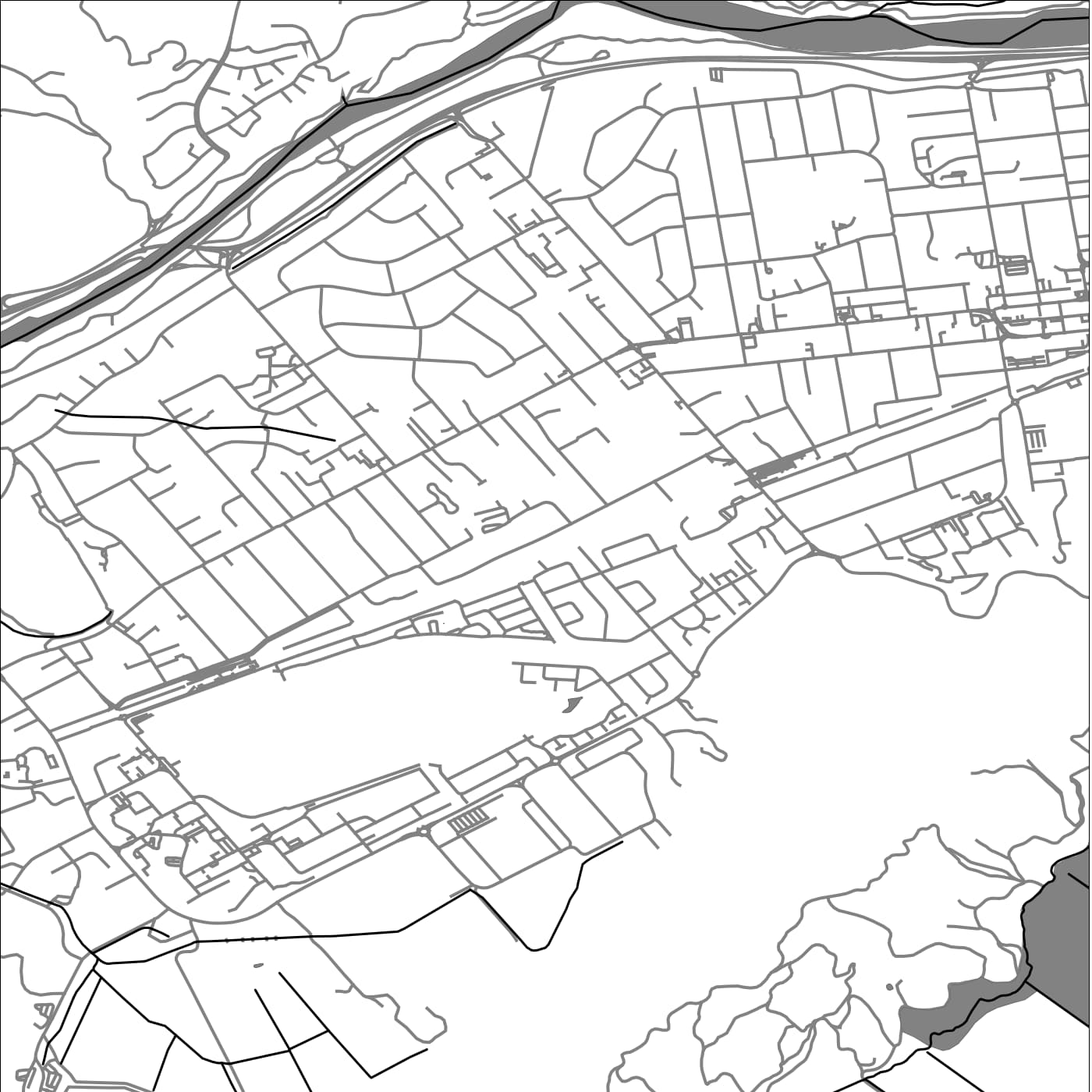 ROAD MAP OF UPPER HUTT, NEW ZEALAND BY MAPBAKES