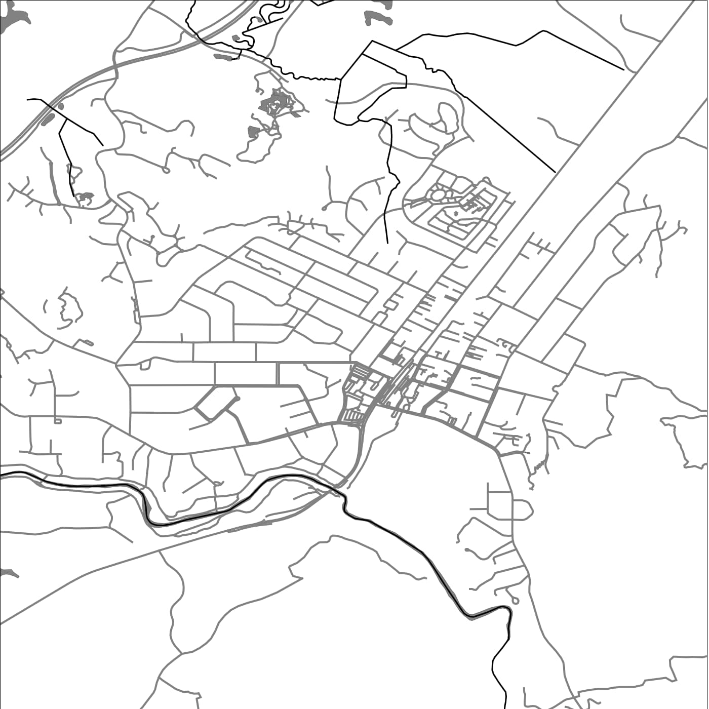 ROAD MAP OF WAIKANAE, NEW ZEALAND BY MAPBAKES