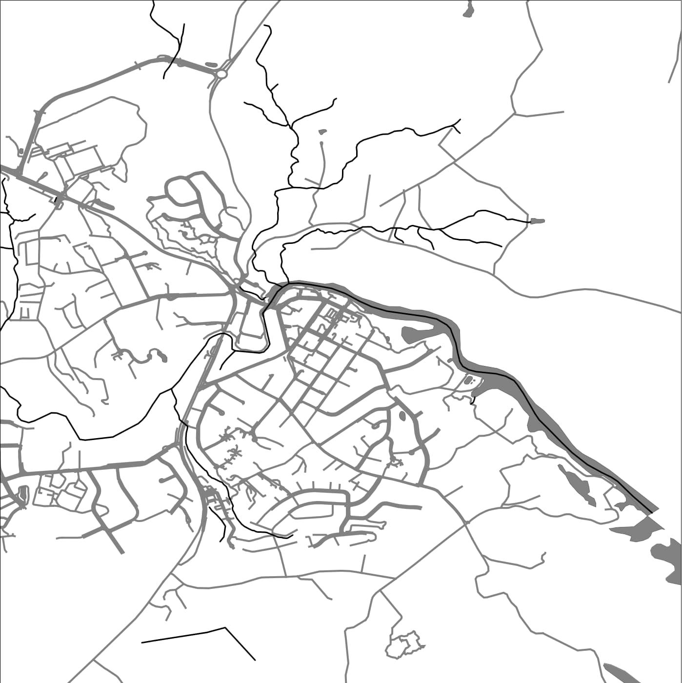 ROAD MAP OF WARKWORTH, NEW ZEALAND BY MAPBAKES