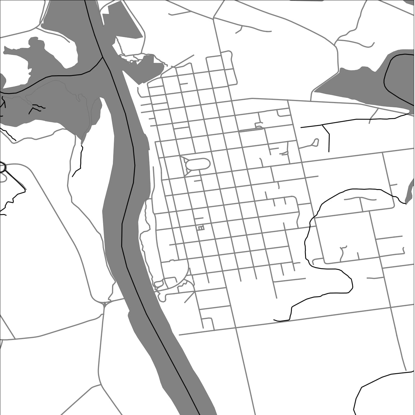 ROAD MAP OF WESTPORT, NEW ZEALAND BY MAPBAKES