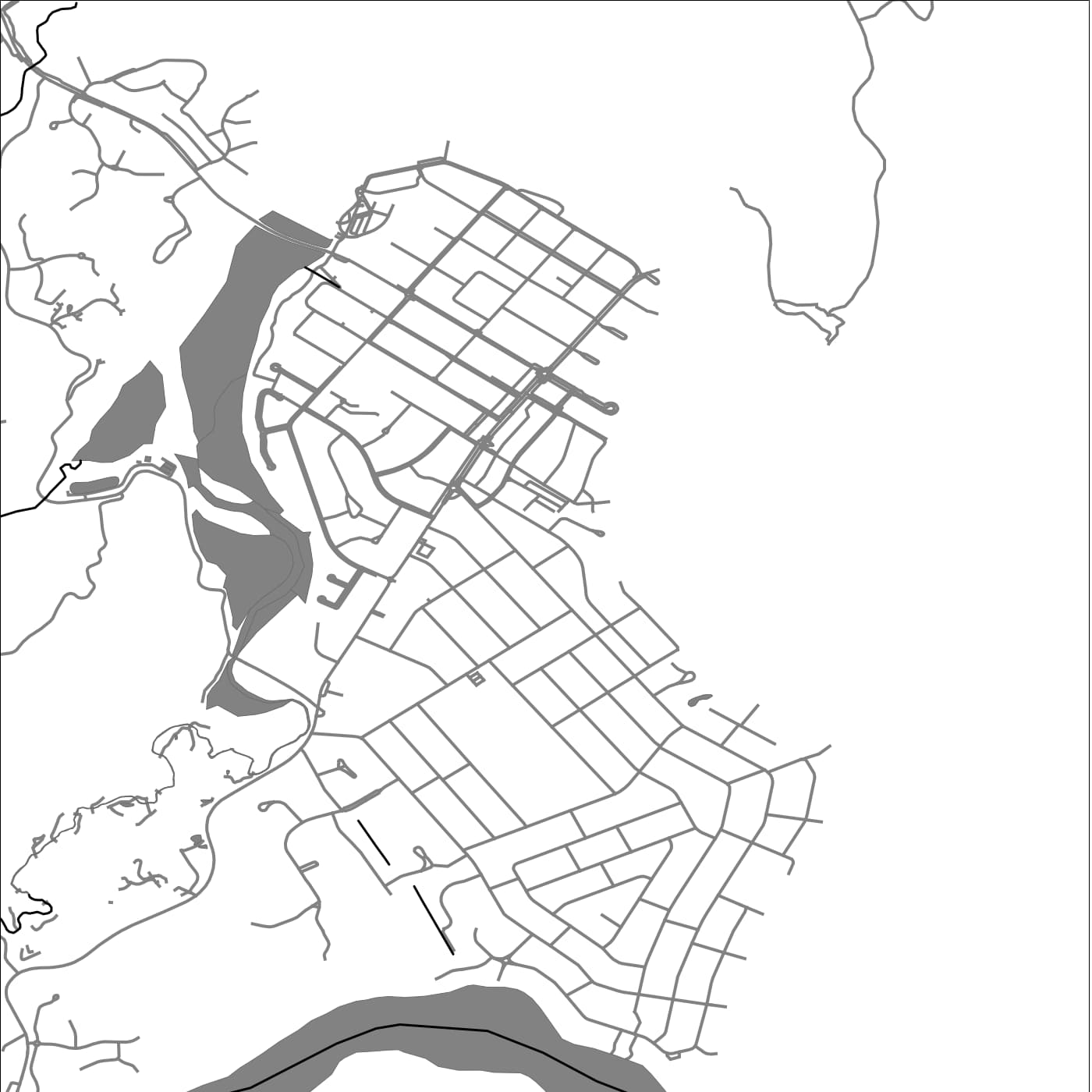 ROAD MAP OF WHANGAMATA, NEW ZEALAND BY MAPBAKES
