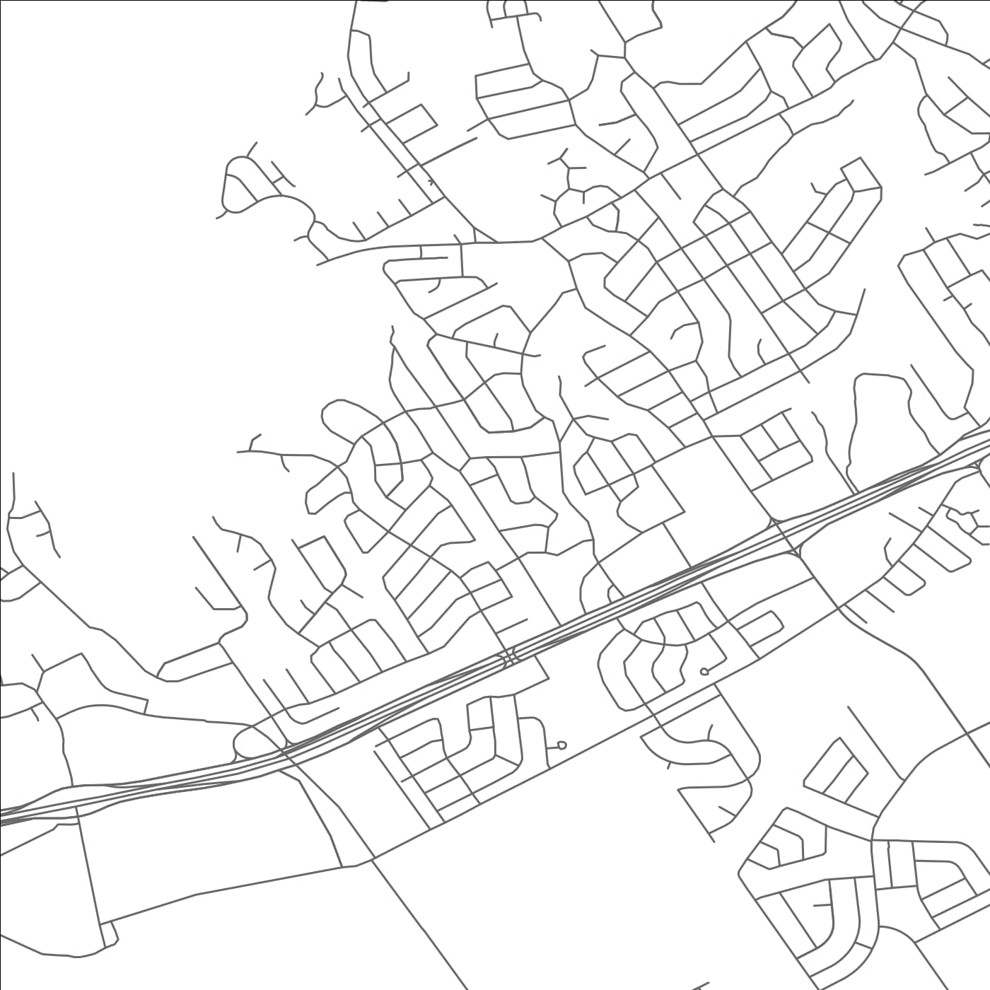 ROAD MAP OF WOODWAY, TEXAS BY MAPBAKES