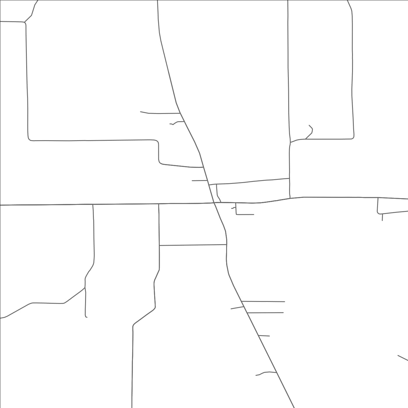 ROAD MAP OF YANTIS, TEXAS BY MAPBAKES