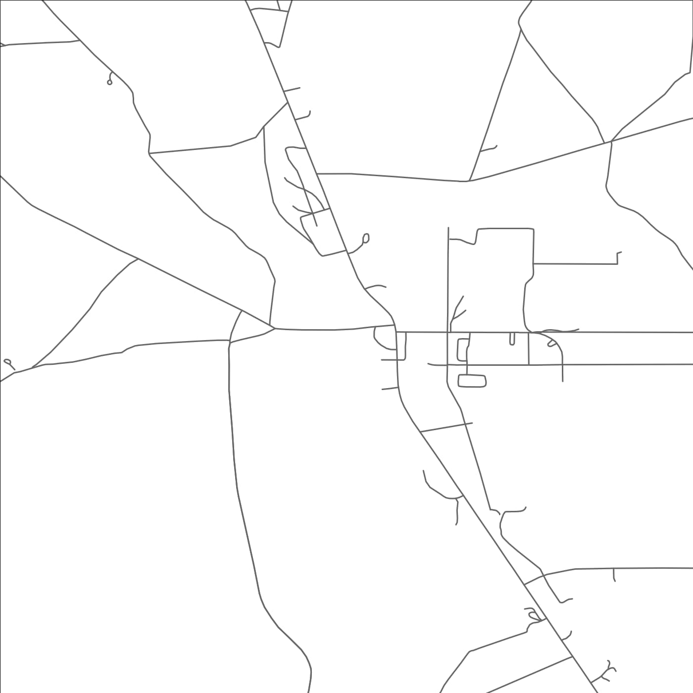 ROAD MAP OF ROCK POINT, ARIZONA BY MAPBAKES