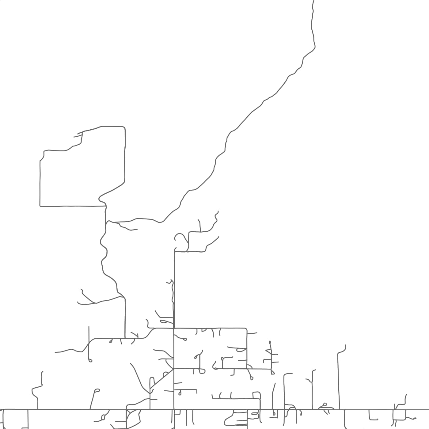 ROAD MAP OF YOUNG, ARIZONA BY MAPBAKES