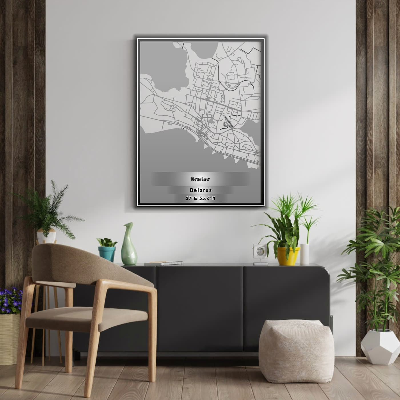 ROAD MAP OF BRASLAW, BELARUS BY MAPBAKES