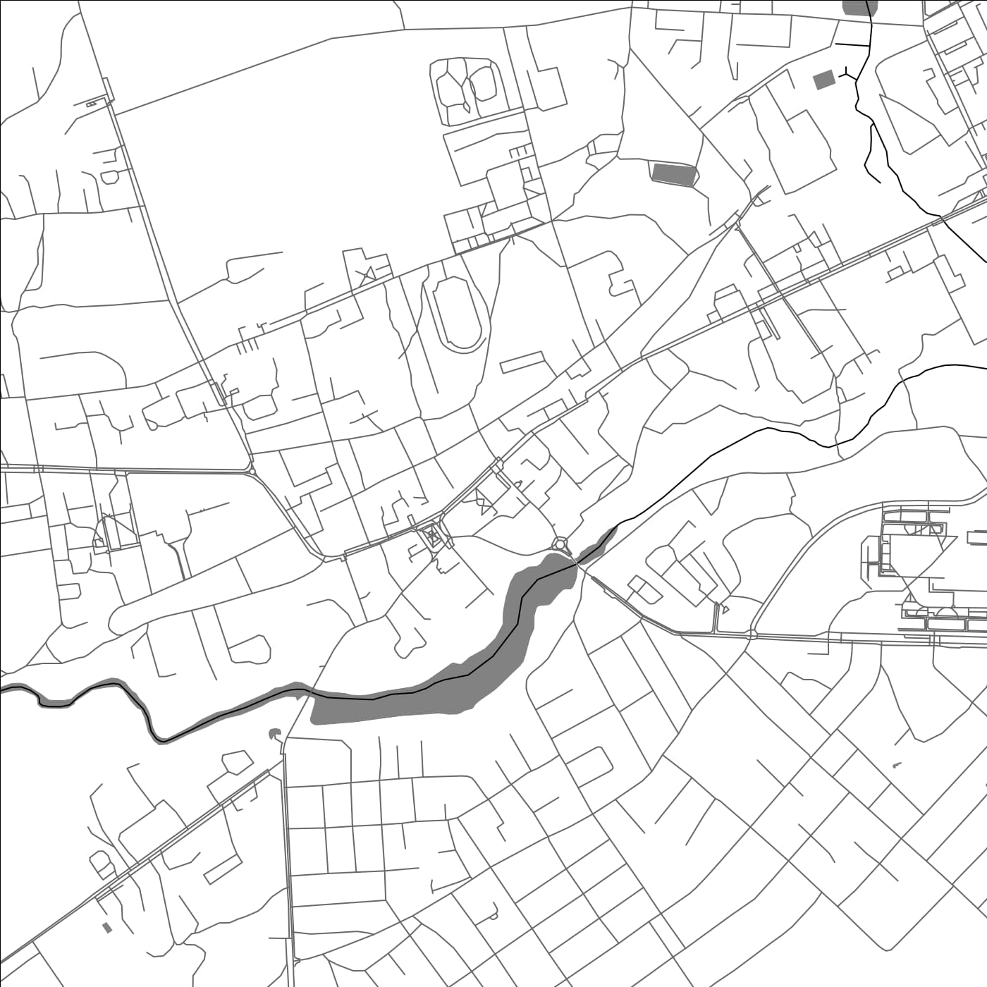 ROAD MAP OF ASHMYANY, BELARUS BY MAPBAKES