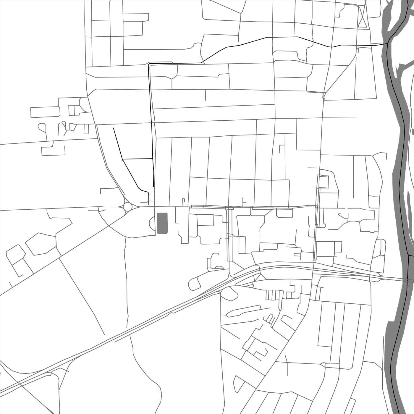 ROAD MAP OF BYERAZINO, BELARUS BY MAPBAKES